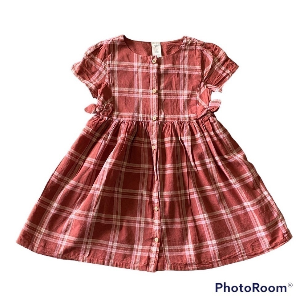 OSH KOSH BGOSH-BUTTON FRONT DRESS-SIZE 4T